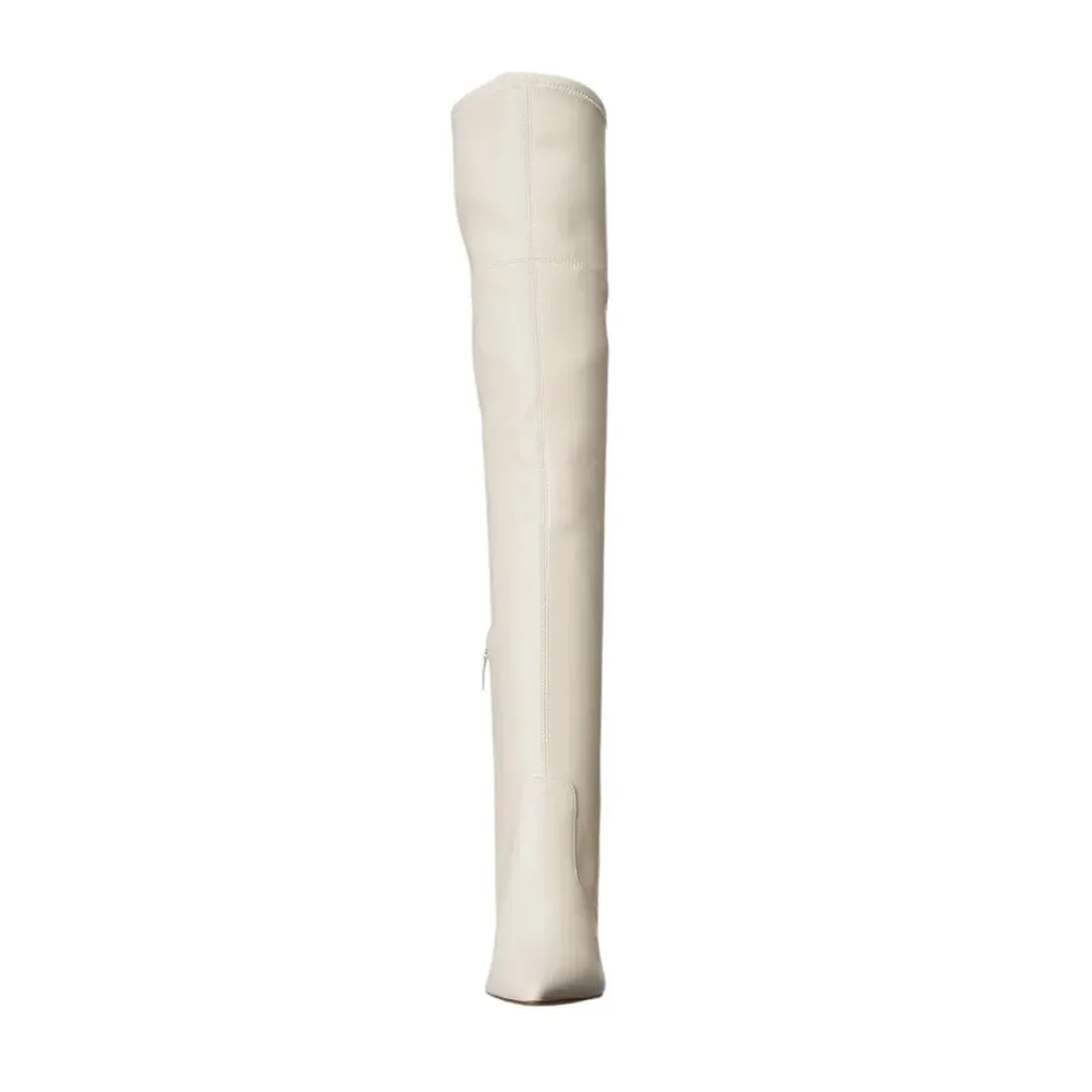Marc Fisher Women's Lezli Over the Knee Boots Ivory Size 9 1/2